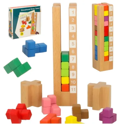 Immagine prodotto di Blocchi colorati educativi in legno Catamino