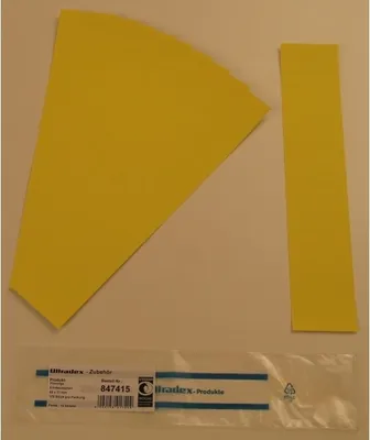 Produktbild von Einsteckkarten für 20mm Einsteckschiene 60x17mm VE=170 Stück zitrone