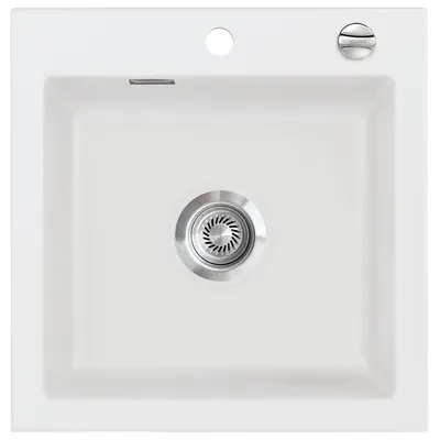 Produktbild von Auflagespüle KeraDomo MERA 51 in SATIN mit Excenterbedienung