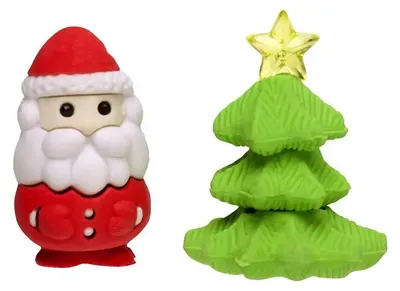 Imagen del producto de Trendhaus RADIERER XMAS-TIME, set de 2 gomas de borrar con temática navideña