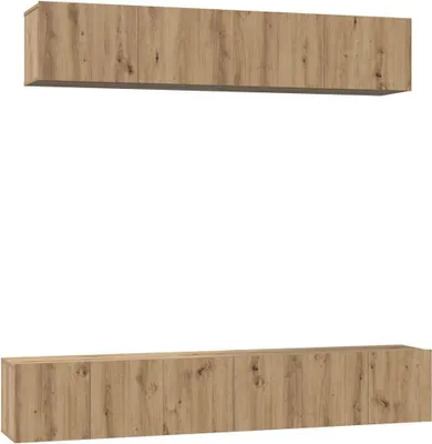 Immagine prodotto di vidaXL Set di 5 mobili TV in legno impiallacciato effetto legno artigianale