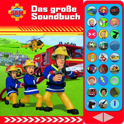 Produktbild von Feuerwehrmann Sam - Das große Soundbuch - 27-Button-Soundbuch mit 24 Seiten für Kinder ab 3 Jahren: Tönendes Buch