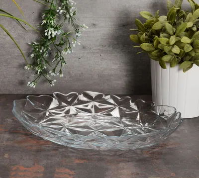 Produktbild von Pasabahce 10717 Estrella Oval Servis Tabagi Servierteller aus Glas transparent