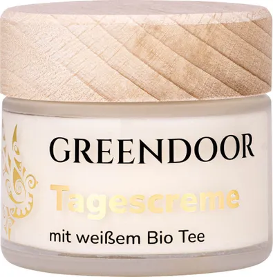 Produktbild von GREENDOOR Tagescreme mit weißem Bio Tee Extrakt
