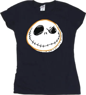 Produktbild von Disney - "The Nightmare Before Christmas" T-Shirt für Damen BI35754 (S) (Marineblau)