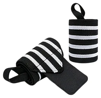 Produktbild von 2er-Pack verstellbare Handgelenkbandage zur Kompression und Vorbeugung von Verstauchungen – ideal für Krafttraining, Gewichtheben und Kreuzheben.