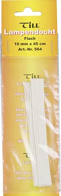 Image de Mèche de lampe 1,0 x 45 cm adaptée aux torches de jardin et aux lampes à pétrole