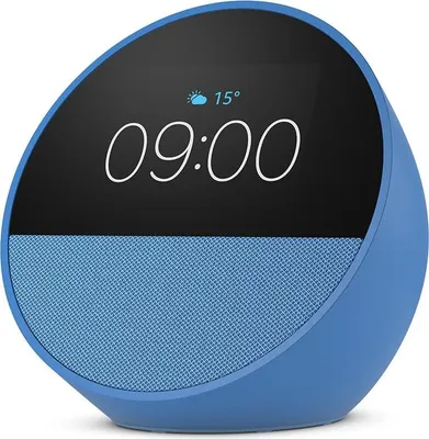 Produktbild von und  Amazon Echo Spot (2024), smarter Wecker mit sat
