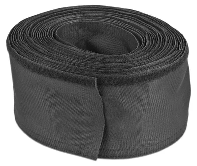 Productafbeelding van Delock stoffenslang met klittenbandsluiting, hittebestendig, 10 meter x 30 mm, zwart