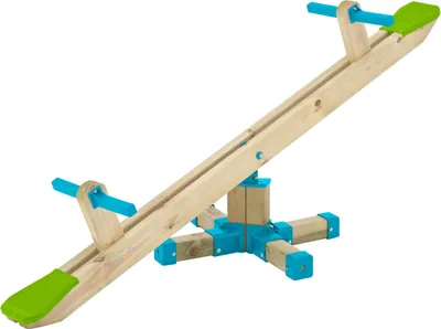 Produktbild von TP Toys drehbare Wippe aus Holz-Kunststoff, braun, L 205 x B 36 x H 56 cm, bis 35 kg