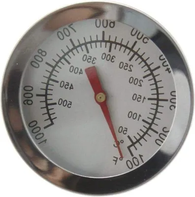 Produktbild von Famanu Grillthermometer Hitzebeständig - Edelstahl, 50 500°C, 100 1000°F
