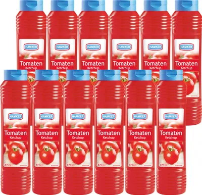 Mehrfach Verpackungsbild Hamker Tomaten Ketchup für Pommes Steak und gegrilltem 875ml 12er Pack