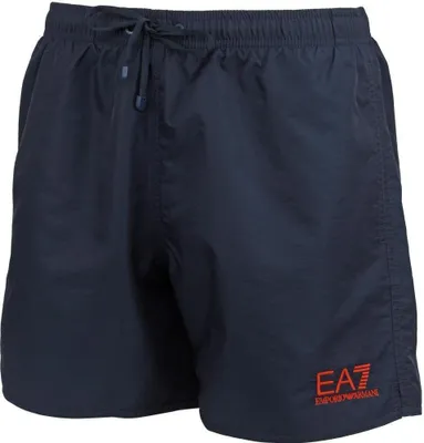 Produktbild von EA7 Badeshorts Blau Logo Orange M (50)