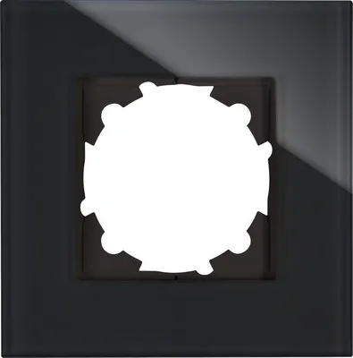 Produktbild von Kopp 405305001, Schwarz, Glas, konventionell, Kopp, Glänzend, IP20