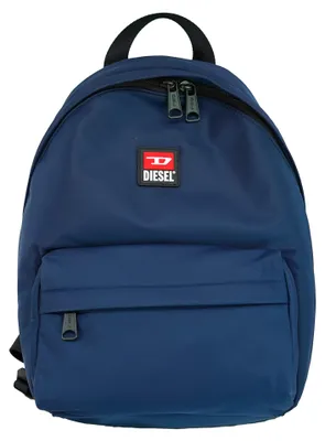 Produktbild von Diesel Rucksack, blau, Herrenmodell. Doppelte Reißverschlüsse, organisierte Fächer, PolyurethanGriffe