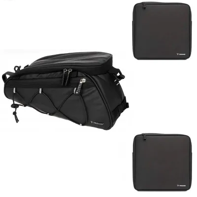 Immagine prodotto di Trizand 25516 Borsa impermeabile per bicicletta 16 l, set di 3, nero