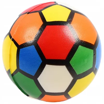 Produktbild von Bunter Anti-Stress Ball 6,3cm - Weicher Schaumstoffball für Entspannung und Fokus
