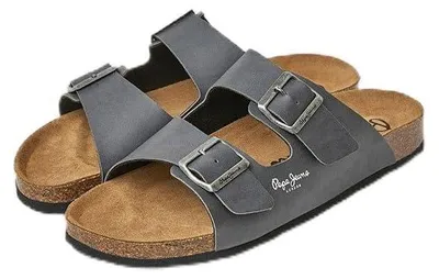 Zdjęcie produktu dla Sandały męskie Pepe Jeans London Bio Double Natur M, regularny krój, anatomiczne, kolor: niebieski