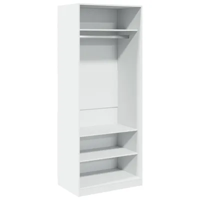 Image de vidaXL Armoire blanche 80x50x200 cm Bois composite