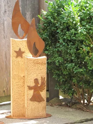 Produktbild von Badeko Kerze Johann 45 x 20 cm rostoptik