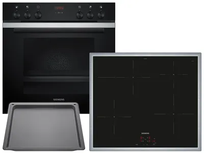 Produktbild von Siemens EQ211IA03Z, Zonen-Induktionskochfeld, 4 Zone(n), Glaskeramik, Schwarz, Berührung, 58,3 cm