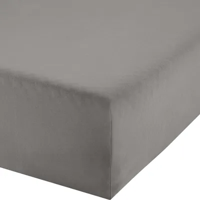 Produktbild von Erwin Müller Boxspringbett-Spannbettlaken Freising" grau 120x200 cm - 130x220 cm"