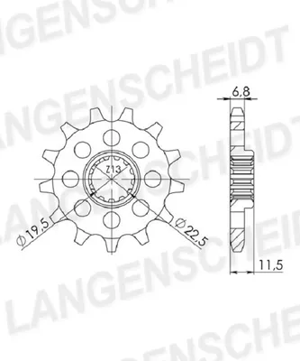 Produktbild von Ritzel Supersprox 428 - 16Z CST-409:16|feinverzahnt 19,4/22,0
