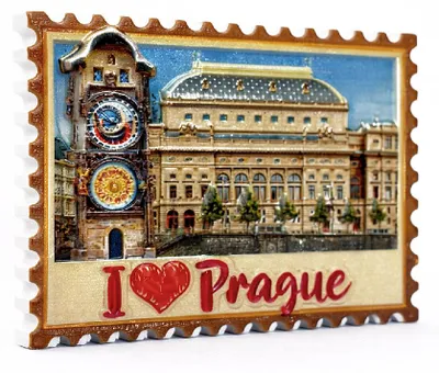 Zdjęcie produktu dla GiftyCity Praga 7,5 x 5,5 cm, błyszcząca