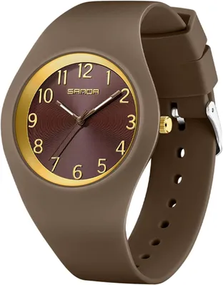 Image de pour femmes et filles, grand cadran, étanche, sportif, tendance, décontracté, sobre, montres analogiques à quartz