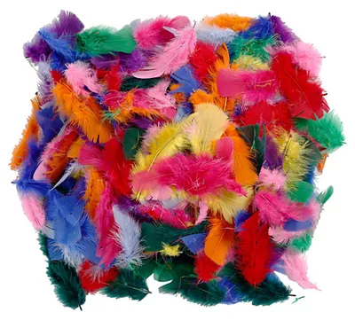 Immagine prodotto di Piume assortite in diversi colori, 500 g