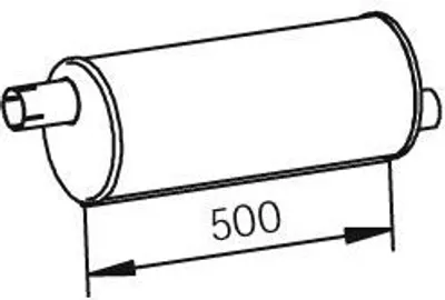 Produktbild von DINEX 62307 Mittelschalldämpfer Schalldämpfer