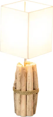 Produktbild von Tischlampe 17x50x17cm Treibholz Tischleuchte Unikat Holz Lampe Licht