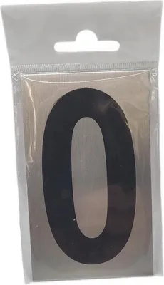 Produktbild von Aluminium Türschild " 0 " 100x60mm