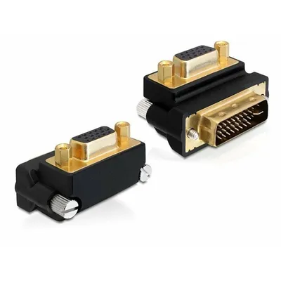 Produktbild von DeLOCK 65261, VGA 15 pin, DVI 24+5 pin, Schwarz