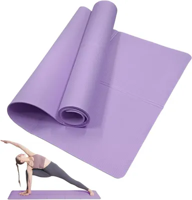 Image de Tapis de fitness pliable, en EVA de 4 mm, antidérapant, idéal pour le yoga et le Pilates