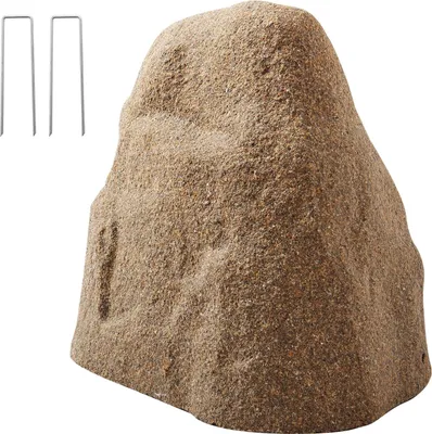 Produktbild von Abdeckfelsen - Gartenfelsen aus Kunststein - Leicht - Witterungsbeständig - Realistische Steinoptik - Für Trafo/Rohre - Größe S - Sandbraun