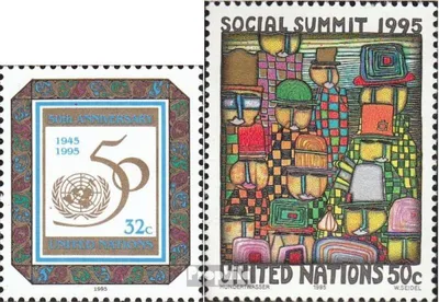 Produktbild von Briefmarken UNO - New York 1995 Mi 679,680 (kompl.Ausg.) gestempelt Sondermarken