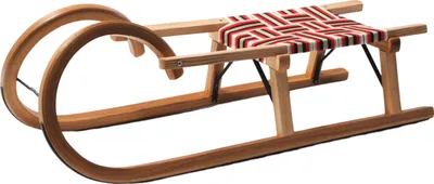 Produktbild von Sirch Hörnerrodel Esche Standard – Sicherer Gurtsitz & Naturholz, Variante:100 cm