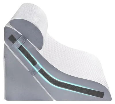 Obrázek produktu pro Polštářek pod hlavu, nastavitelná opěrka, ergonomický design, BÍLÝ