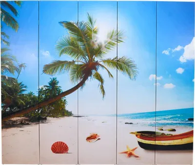 Obrázek produktu pro vidaXL Rozdělovač místností skládací 200 x 170 cm plážový