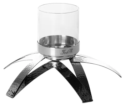 Produktbild von CLAIRE Leuchter - D. 25cm - silber aus Edelstahl - Teelichthalter