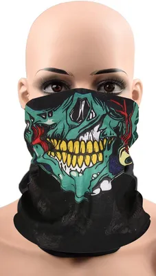 Produktbild von Totenkopfmaske - Biwakmaske - Totenkopfschal - Sturmhaube - Totenkopfschal - Gesichtsmaske - Motorradmaske - Skimaske - Totenkopf
