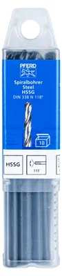 Produktbild von PFERD HSS spiral drill, version HSSG, 10 Stück(e)