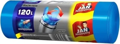 Zdjęcie produktu dla Worki Na Śmieci Jan Niezbędny Easy Pack 120 Litrów 15 Sztuk