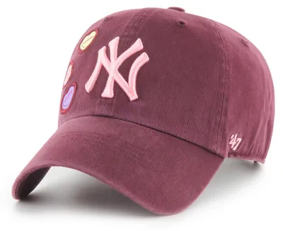 Produktbild von '47 Brand MLB Cap New York Yankees CANDY HEART '47 Clean Up Dark Red