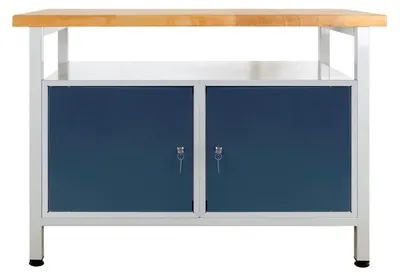 Produktbild von ADB Werkbank lichtgrau, anthrazitgrau 120,0 x 60,0 x 84,0 cm