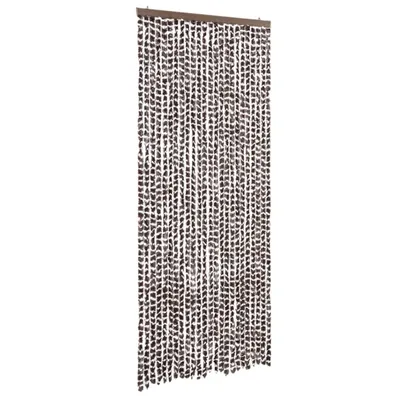 Produktbild von vidaXL Fliegenvorhang Braun und Weiß 100x230 cm Chenille
