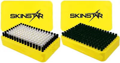 Produktbild von SKINSTAR 2er SET Ski Belagsbürsten BaseBrush Nylon, Rooshaar gelb