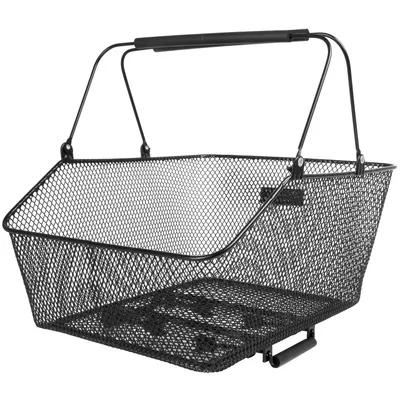 Image de Panier de porte-bagages M-WAVE BA-RM Clamp L - noir, 45,5 × 29,5 × 21/13 cm, acier, K...