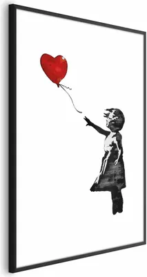 Produktbild von Posterpapier Poster - Banksy: Girl with a Balloon 60x90 cm Streetart i-C-0149-ao-a
